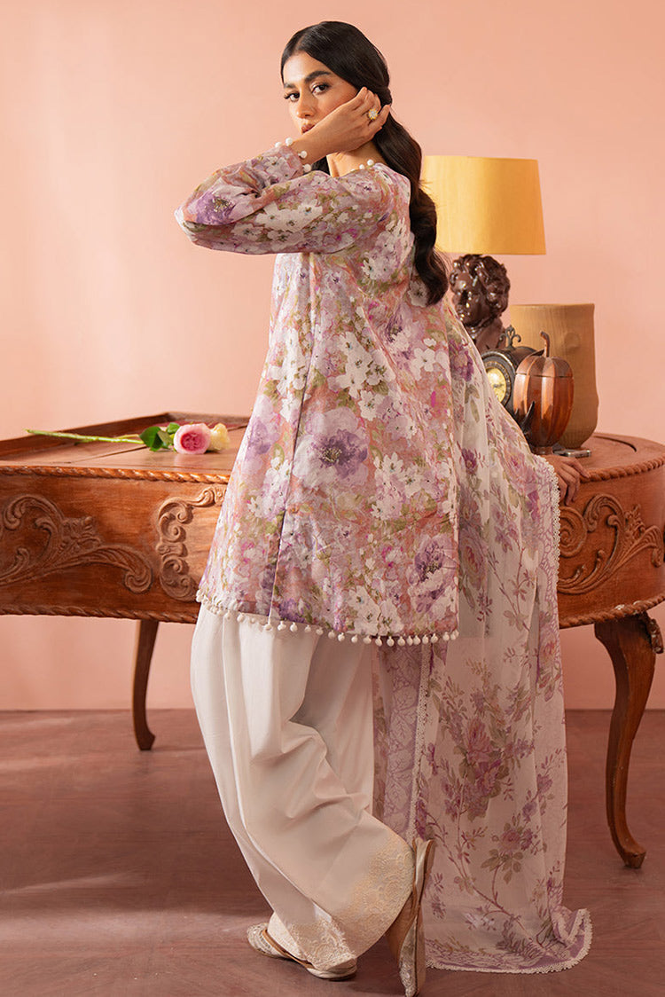 Picture of Cross Stitch - Seher Unstitched Premium Cambric Collection - Orchid Galore - Available at Raja Sahib