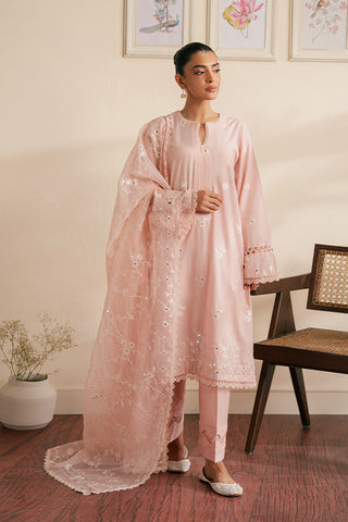 Picture of Cross Stitch - Mahiri Unstitched Embroidered Collection Vol 6 - Silver Pink - Available at Raja Sahib