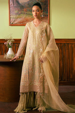 Cross Stitch - Embroidered Chiffon Collection - Canary Butter