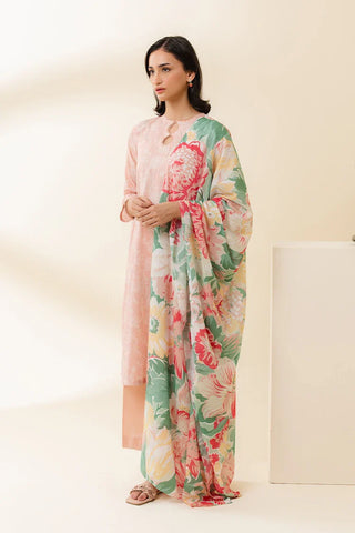 Picture of Cross Stitch - Daily Unstitched Lawn Collection - Peach Sorbet - Available at Raja Sahib