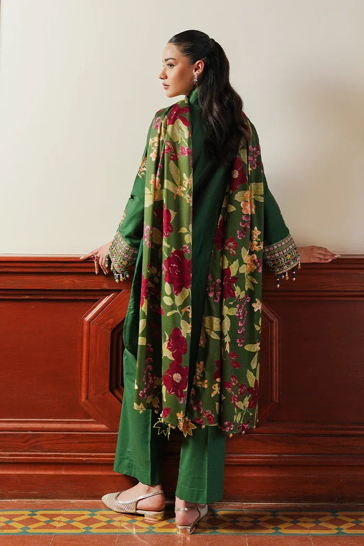 Picture of Cross Stitch - Satin De Luxe Unstitched Premium Collection - Green Oasis - Available at Raja Sahib