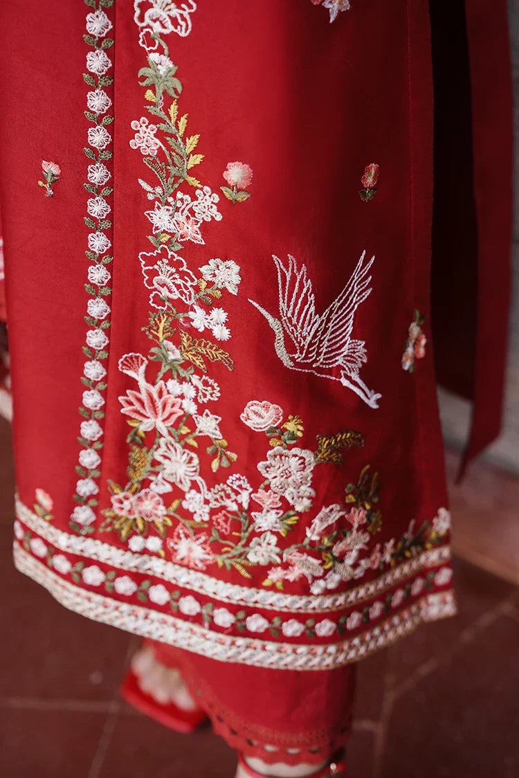 Picture of Cross Stitch - Satin De Luxe Unstitched Premium Collection - Ruby Whisper - Available at Raja Sahib