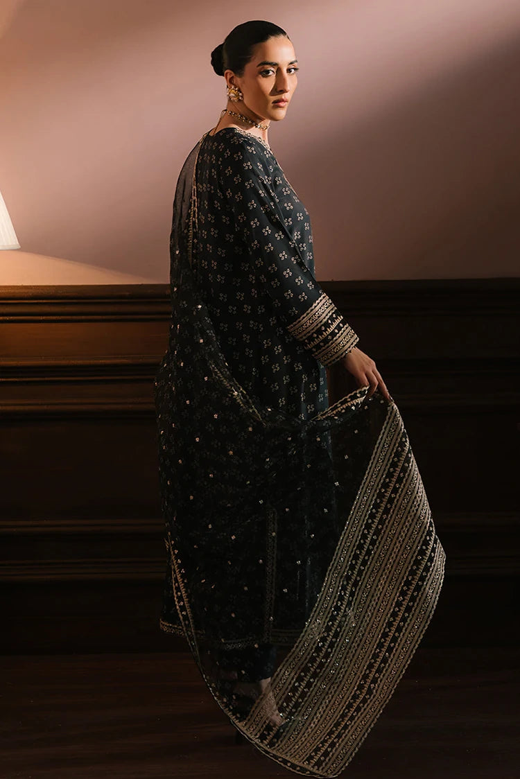 Picture of Cross Stitch - Wedding Festive Unstitched Collection - Charcoal Reverie - Available at Raja Sahib