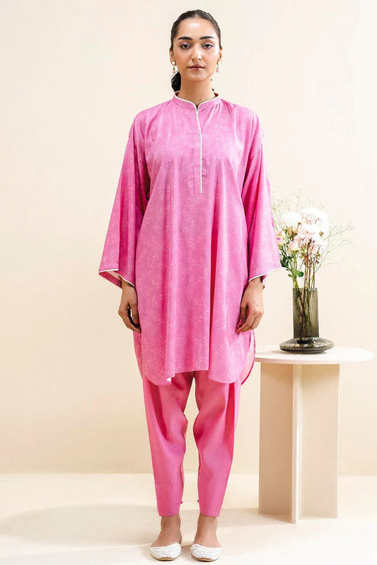 Picture of Cross Stitch - Daily Khaddar & Linen Unstitched Collection - 2 PC - Misty Pink - Available at Raja Sahib