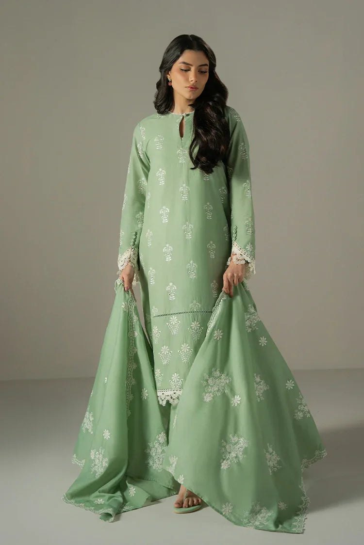 Picture of Cross Stitch - Chikankari Edit Vol 1 - Sage Garden - Available at Raja Sahib