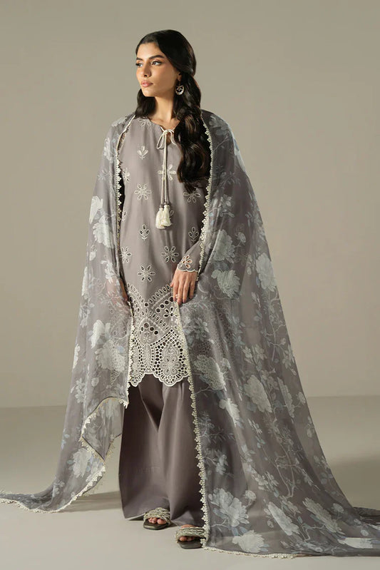 Picture of Cross Stitch - Chikankari Edit Vol 1 - Whisper Ash - Available at Raja Sahib