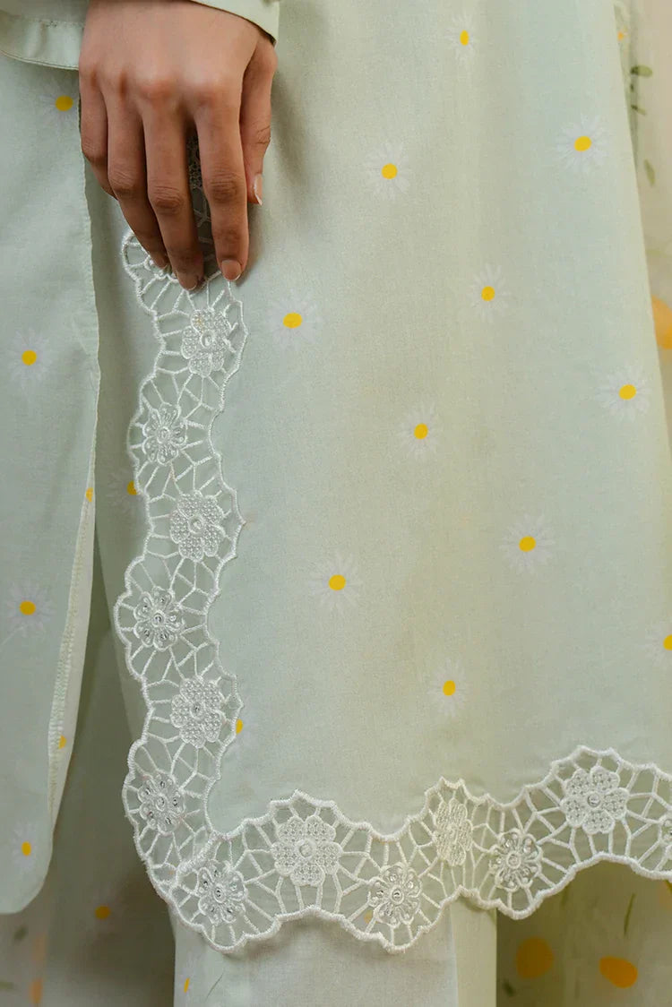 Picture of <!--cs-->Cross Stitch - Prints Daily Lawn Collection - Daisy Bloom - Available at Raja Sahib
