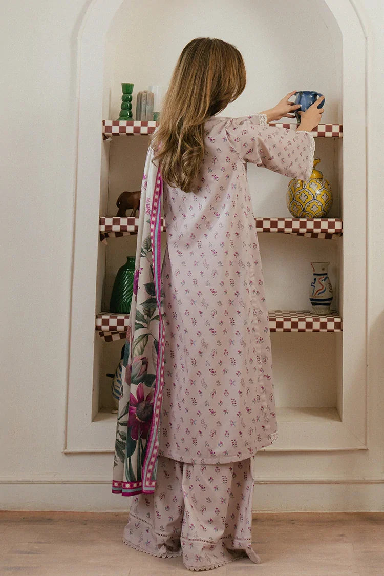 Picture of Cross Stitch - Prints Daily Lawn Collection - Lilac Horizon - Available at Raja Sahib