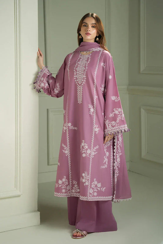 Picture of Cross Stitch - Mahiri Unstitched Embroidered Collection - Orchid Glaze - Available at Raja Sahib