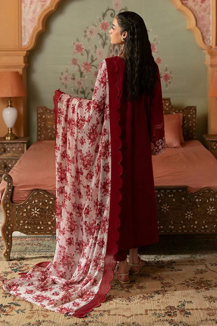 Picture of Cross Stitch - Unstitched Lawn Collection - Crimson Red - Available at Raja Sahib
