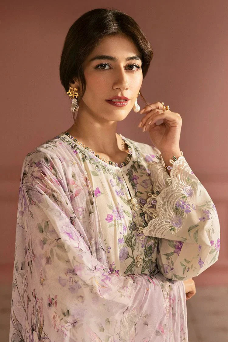 Picture of Cross Stitch - Unstitched Lawn Collection - Lilac Bloom - Available at Raja Sahib