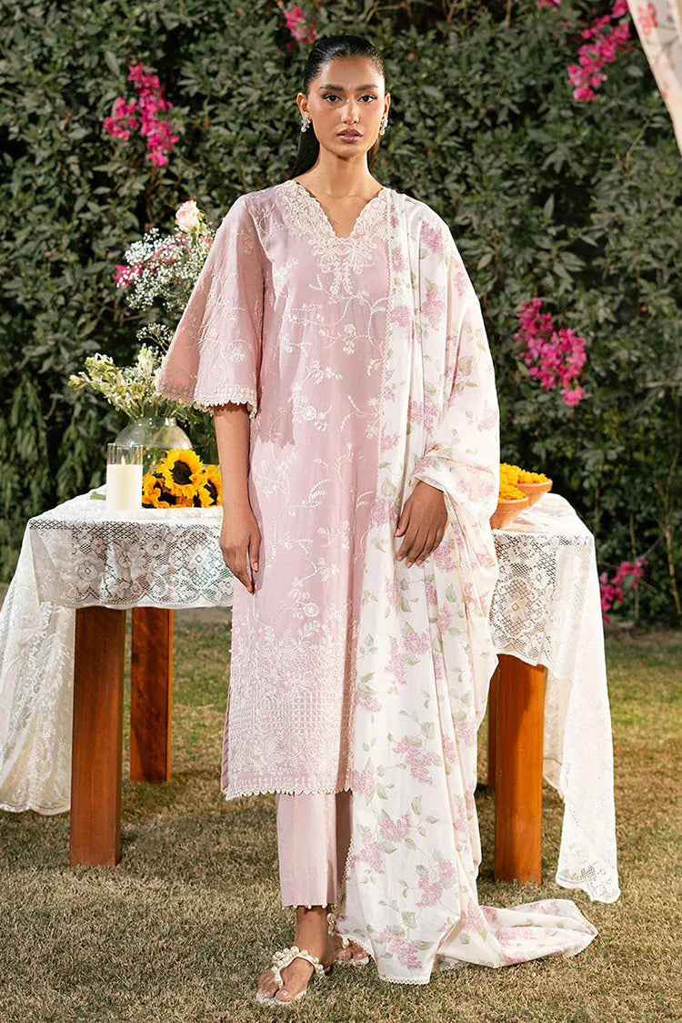 Picture of <!--ce-->Cross Stitch - Mahiri Unstitched Embroidered Collection Vol 2 - Carmine Rose - Available at Raja Sahib