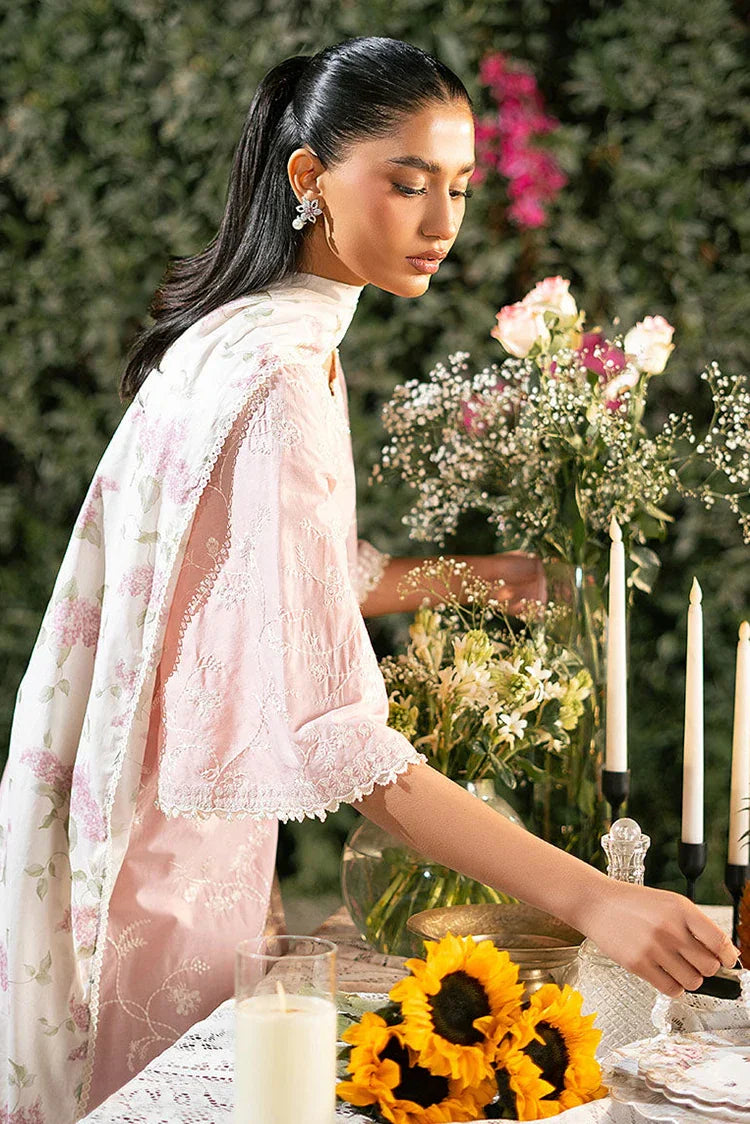 Picture of <!--ce-->Cross Stitch - Mahiri Unstitched Embroidered Collection Vol 2 - Carmine Rose - Available at Raja Sahib