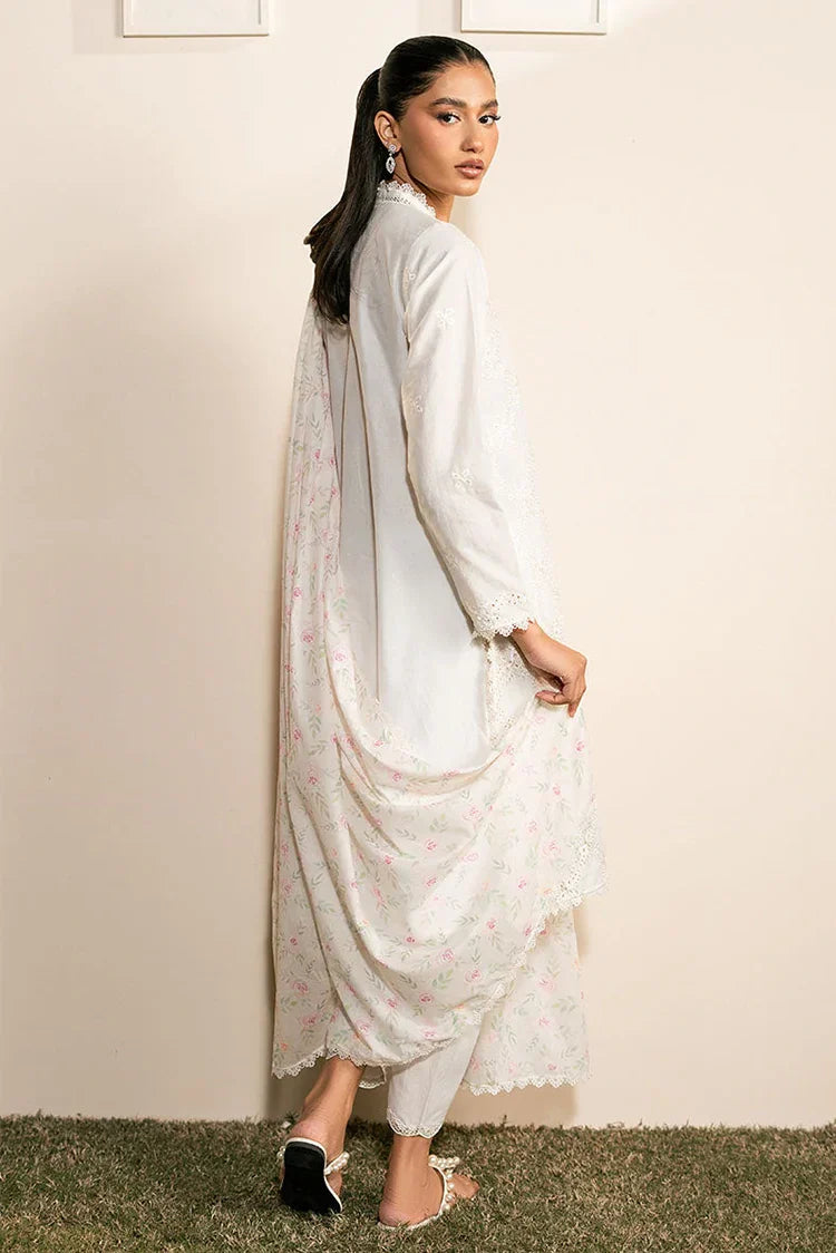 Picture of Cross Stitch - Mahiri Unstitched Embroidered Collection Vol 2 - Ivory Glint - Available at Raja Sahib