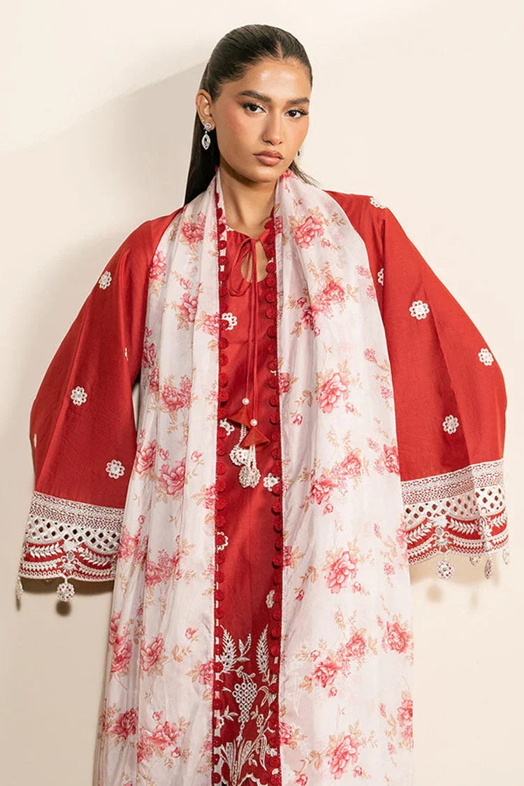 Picture of Cross Stitch - Mahiri Unstitched Embroidered Collection Vol 2 - Scarlet Garden - Available at Raja Sahib