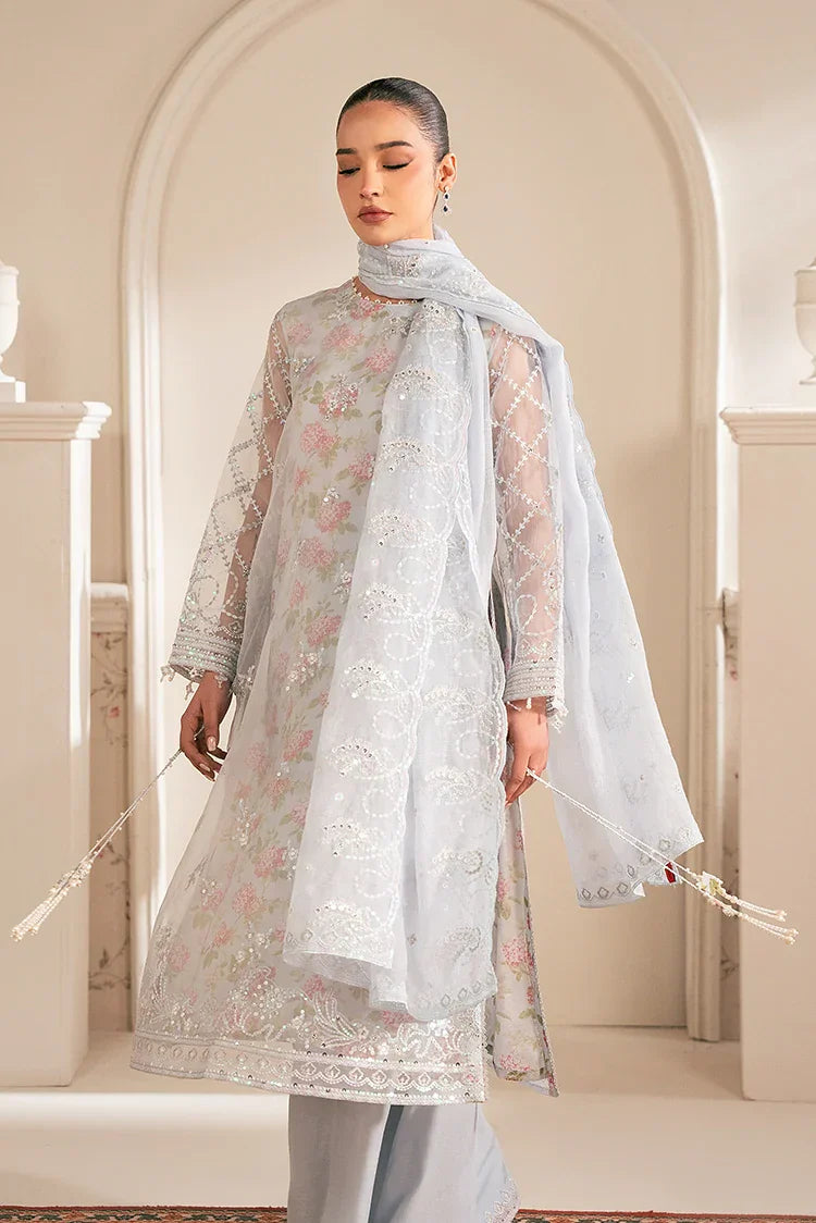 Picture of Cross Stitch - Luxe Atelier Unstitched Collection - Icy Bling - Available at Raja Sahib