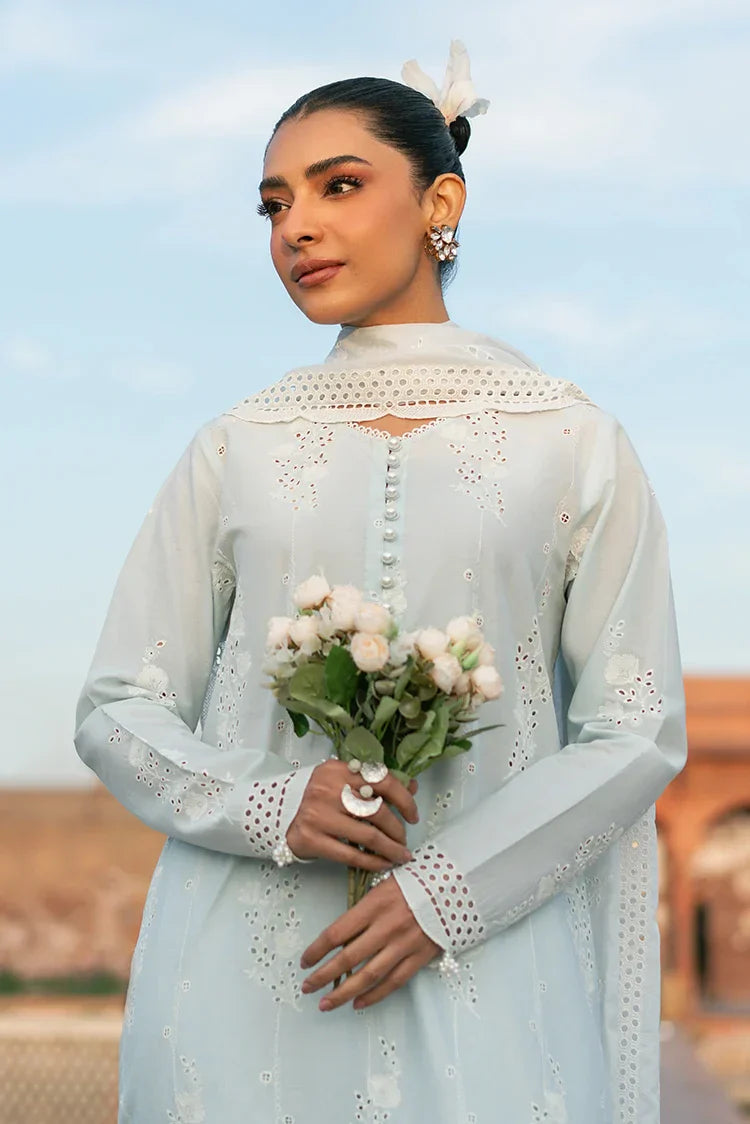 Picture of Cross Stitch - Chikankari Edit Vol 2 - Aqua Haze - Available at Raja Sahib