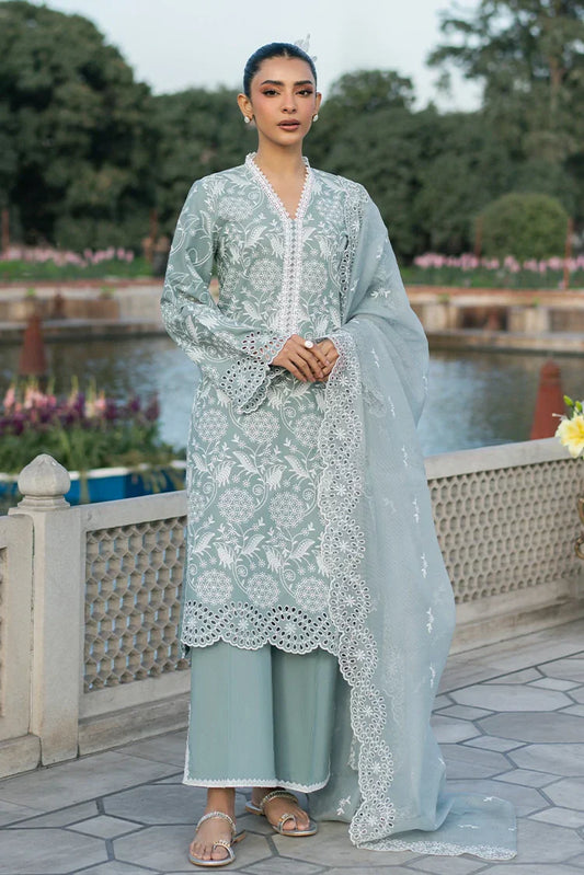 Picture of Cross Stitch - Chikankari Edit Vol 2 - Ocean Spruce - Available at Raja Sahib
