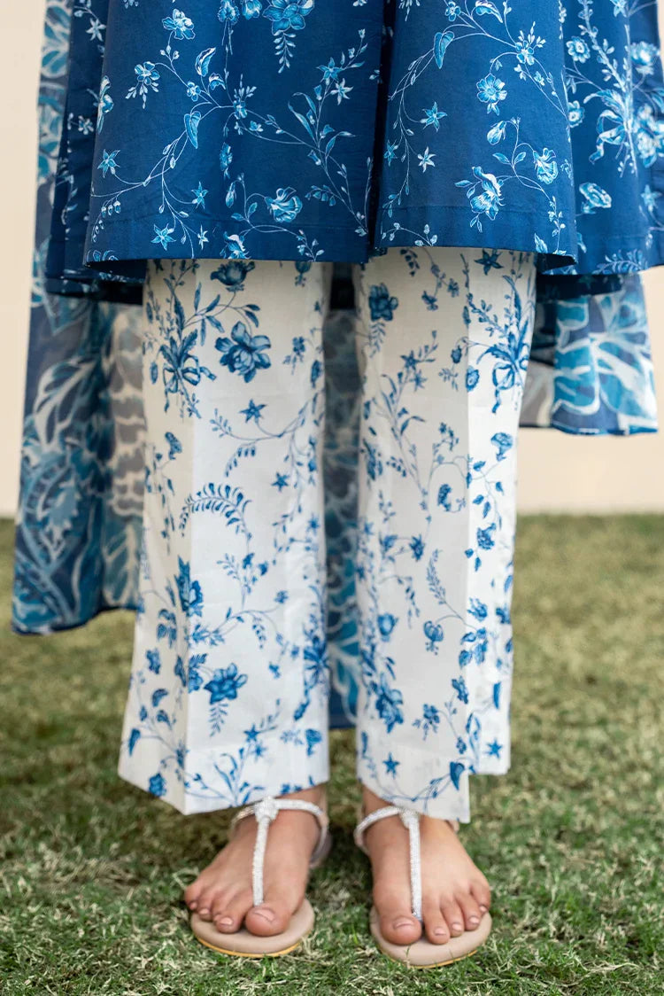 Picture of Cross Stitch - Prints Daily Lawn Collection Vol 2 - Blue Roseate - Available at Raja Sahib