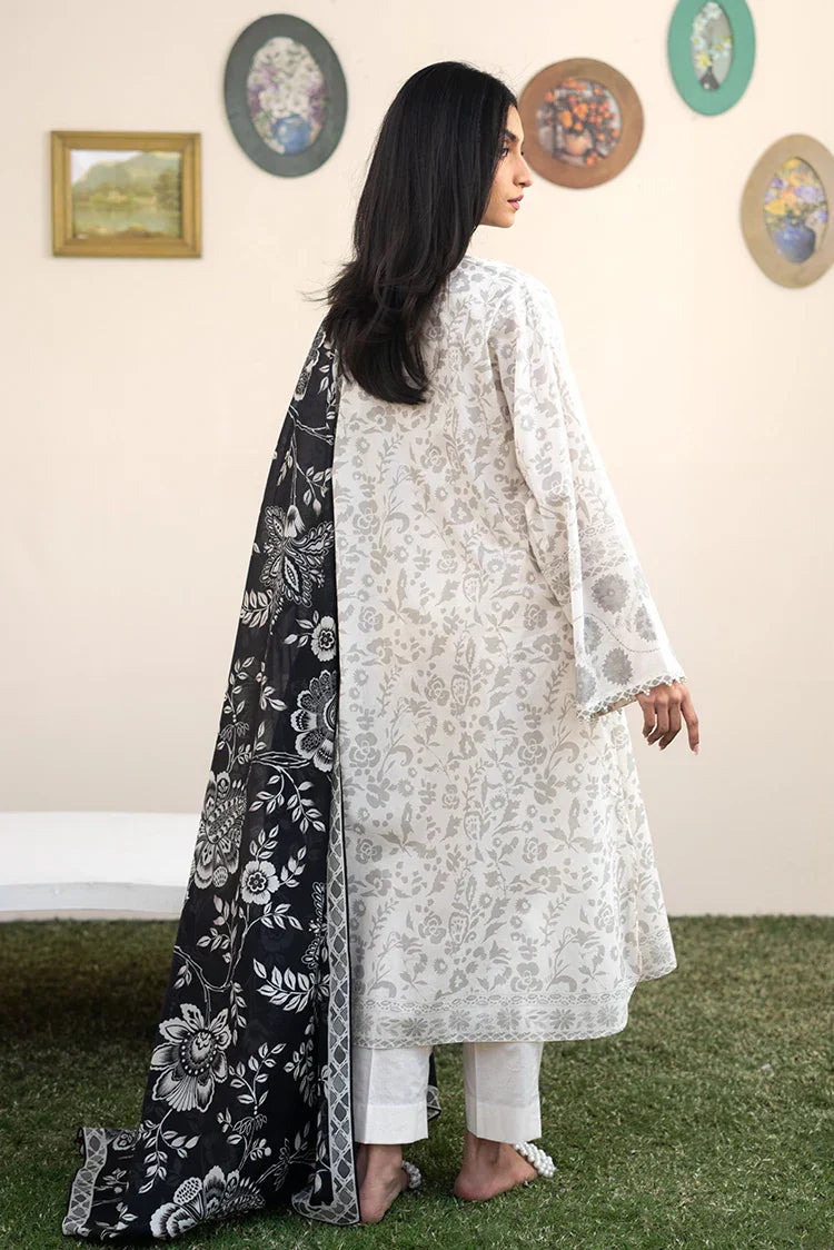 Picture of Cross Stitch - Prints Daily Lawn Collection Vol 2 - Coral Whisper - Available at Raja Sahib