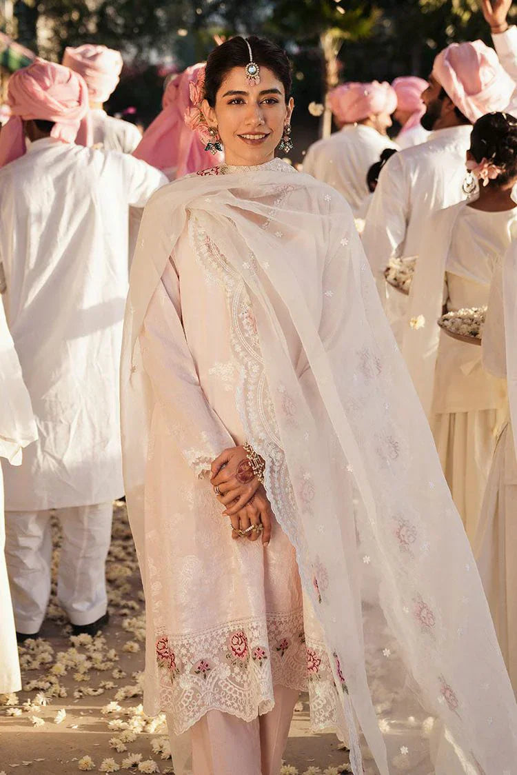 Picture of Cross Stitch - Unstitched Eid Lawn Collection - Pale Pink - Available at Raja Sahib