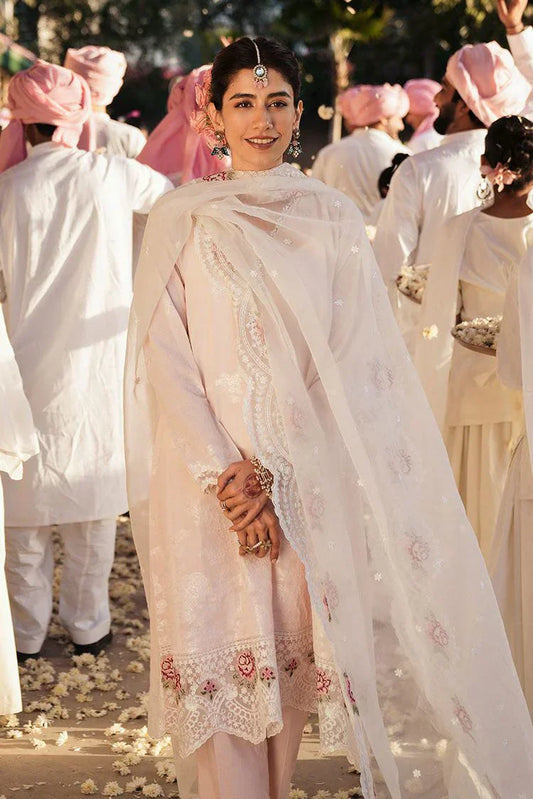 Picture of Cross Stitch - Unstitched Eid Lawn Collection - Pale Pink - Available at Raja Sahib