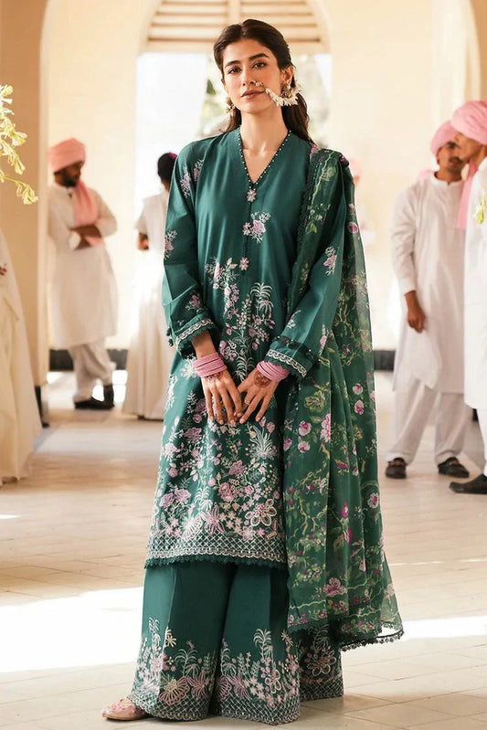 Picture of Cross Stitch - Unstitched Eid Lawn Collection - Laurel Green - Available at Raja Sahib