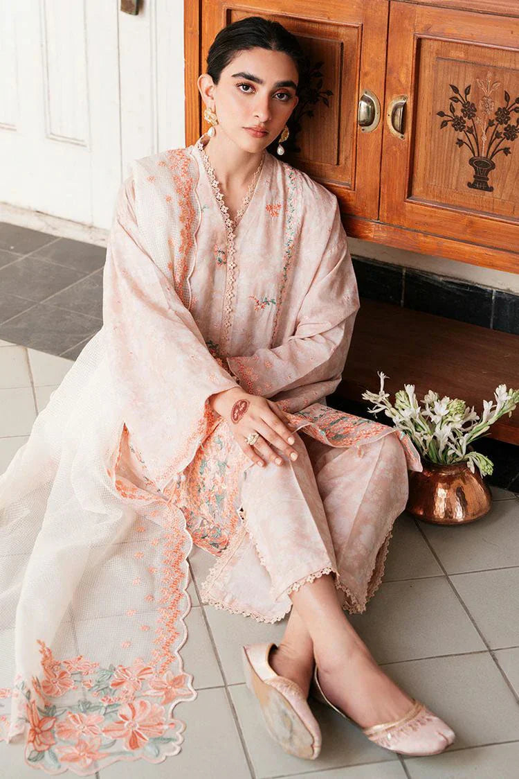 Picture of Cross Stitch - Unstitched Eid Lawn Collection - Soft Salmon - Available at Raja Sahib