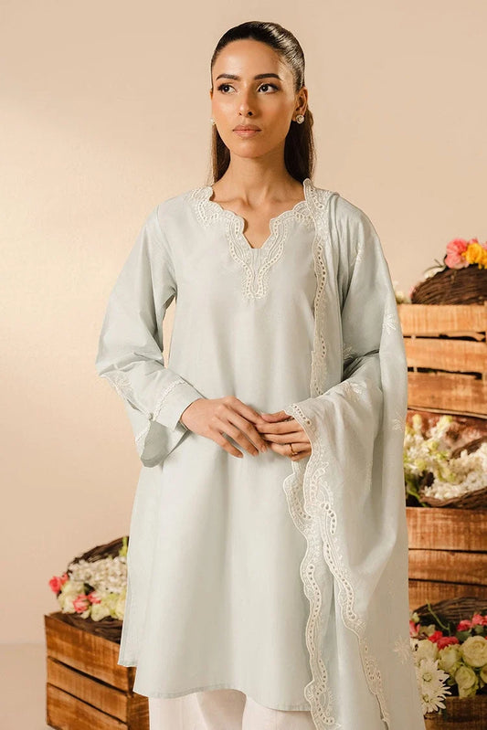 Cross Stitch - Sky Gray - 2 Piece