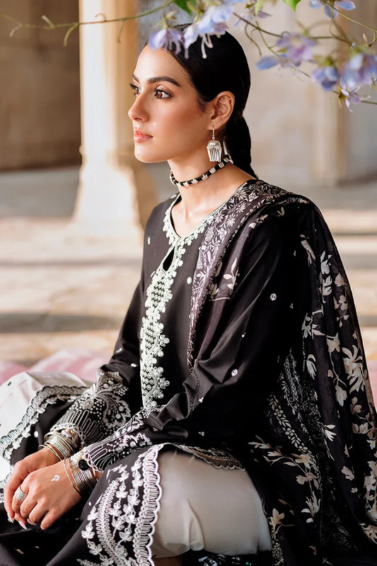 Picture of <!--av-->Cross Stitch - Unstitched Eid Lawn - Ebony Vogue - Available at Raja Sahib