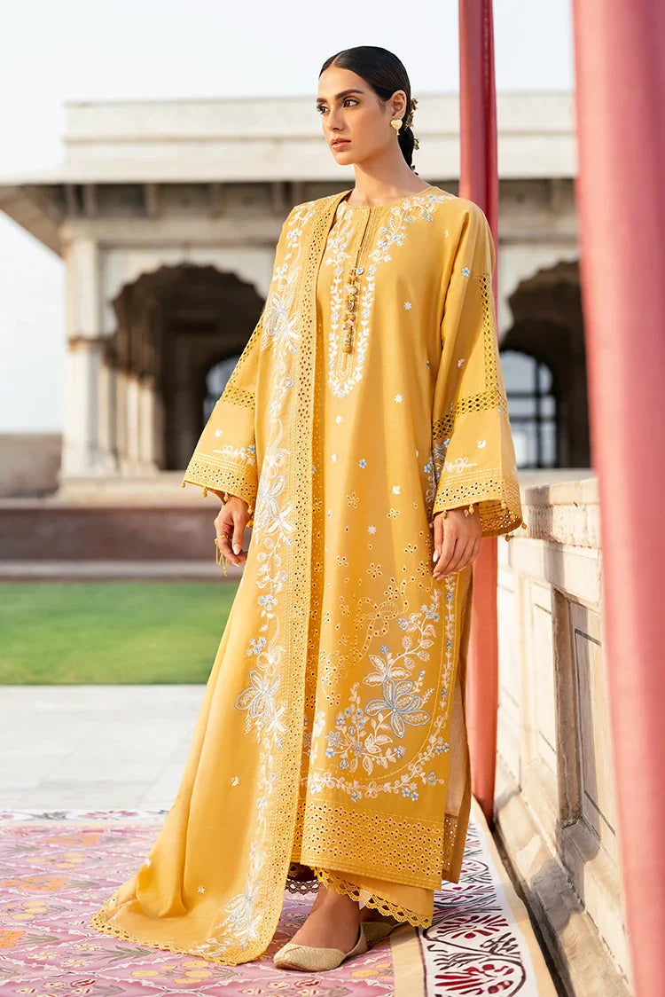 Picture of <!--au-->Cross Stitch - Unstitched Eid Lawn - Mustard Mirage - Available at Raja Sahib