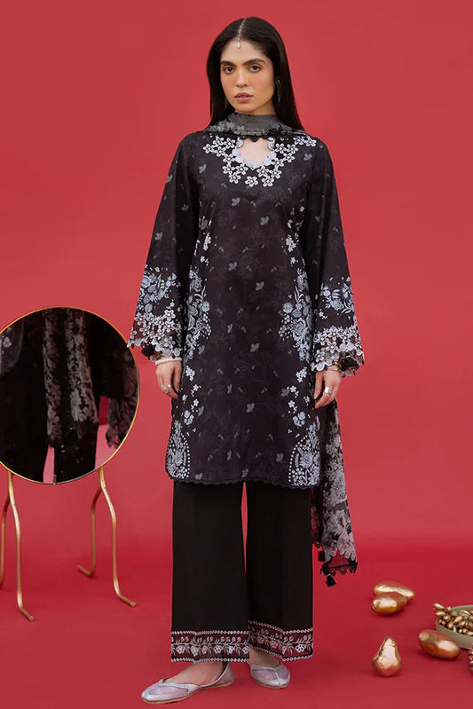 Picture of <!--ak-->Cross Stitch - Unstitched Eid Lawn - Raven Whisper - Available at Raja Sahib