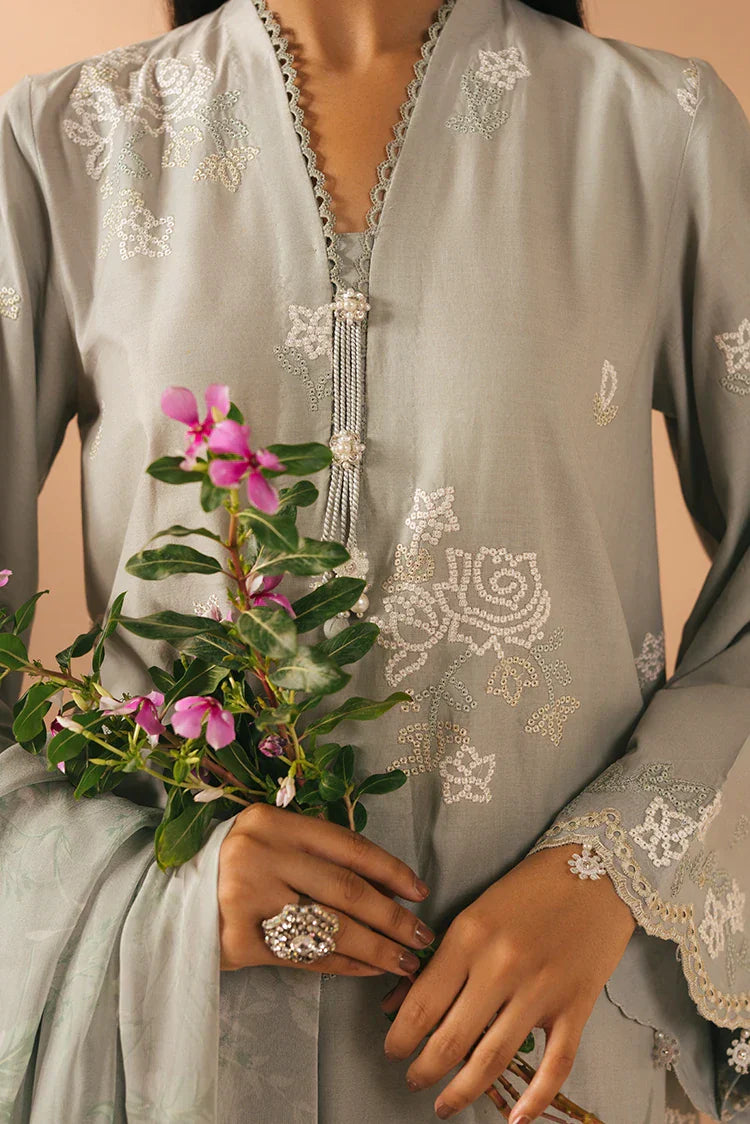 Picture of <!--v-->Cross Stitch - Mahiri Unstitched Embroidered Collection Vol 4 - Livia Floret - Available at Raja Sahib