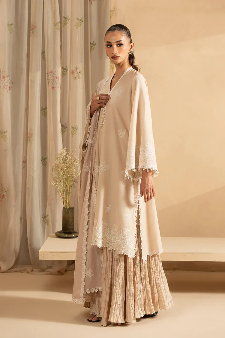 Picture of <!--e-->Cross Stitch - Mahiri Unstitched Embroidered Collection Vol 5 - Moonlit Beige - Available at Raja Sahib