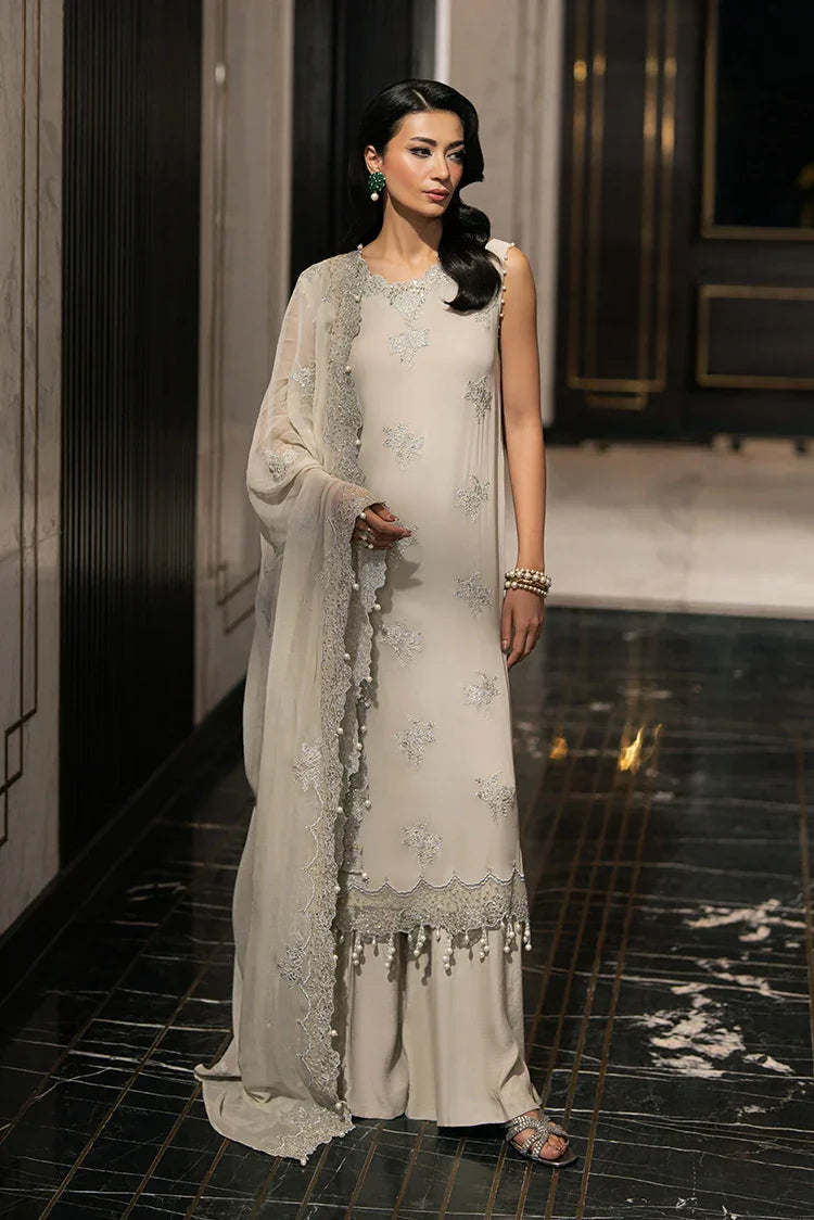 Picture of Cross Stitch - Embroidered Chiffon Edit Vol 1 - Pistachio Fern - Available at Raja Sahib