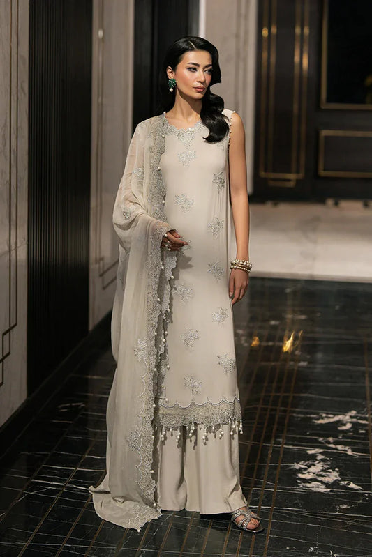 Picture of Cross Stitch - Embroidered Chiffon Edit Vol 1 - Pistachio Fern - Available at Raja Sahib