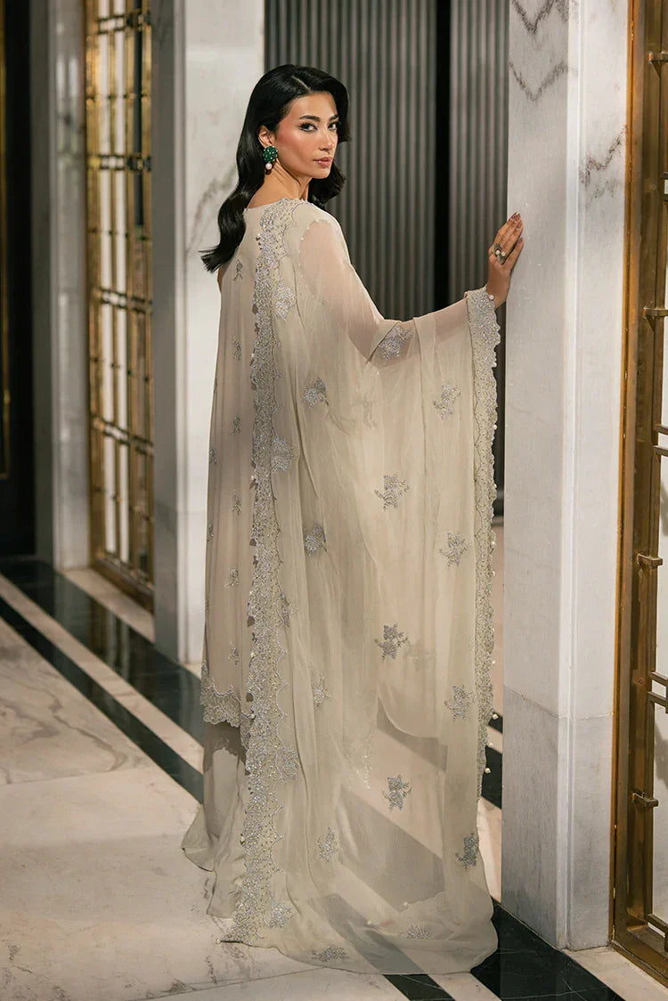 Picture of Cross Stitch - Embroidered Chiffon Edit Vol 1 - Pistachio Fern - Available at Raja Sahib