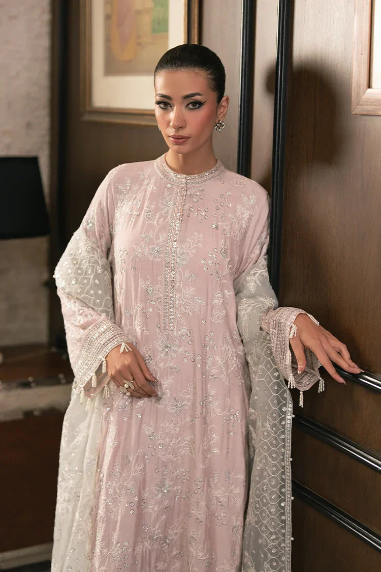 Picture of Cross Stitch - Embroidered Chiffon Edit Vol 1 - Petal Purple - Available at Raja Sahib
