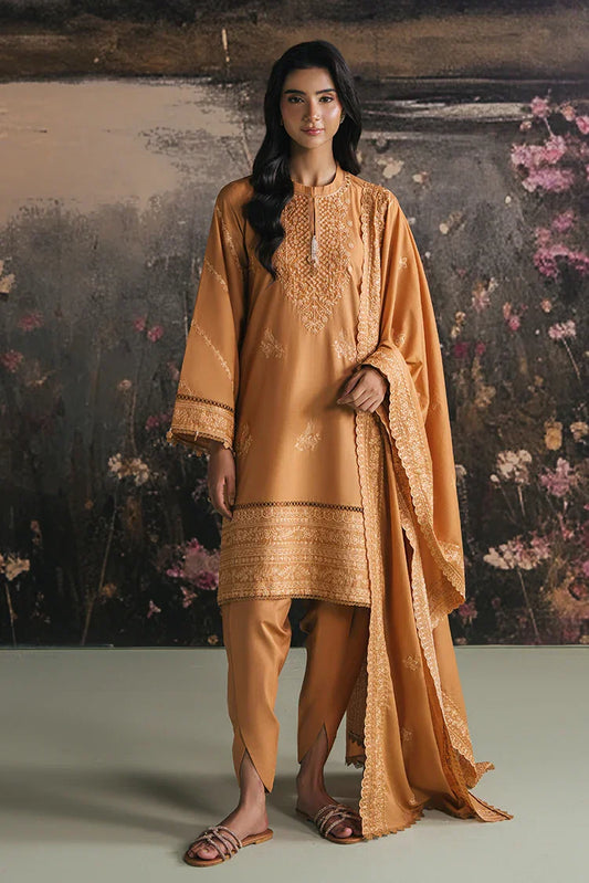 Picture of Cross Stitch - Embroidered Lawn Edit Vol 1 - Mustard Bloom - Available at Raja Sahib