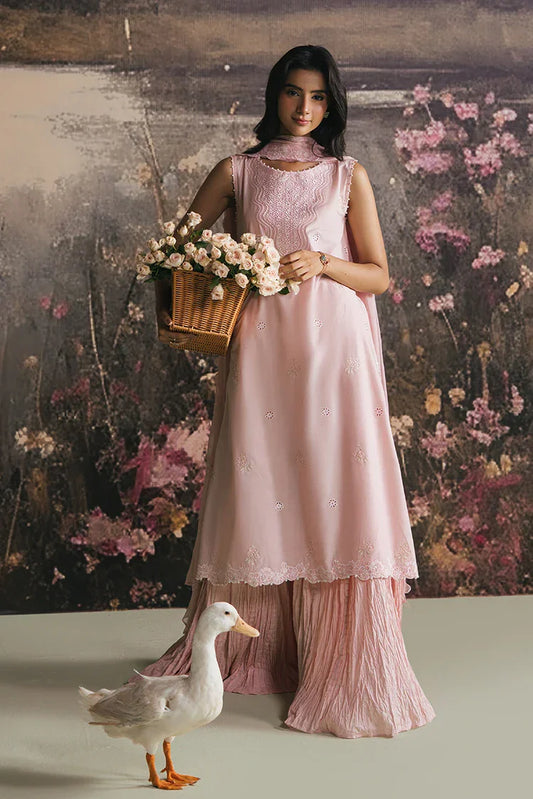 Picture of Cross Stitch - Embroidered Lawn Edit Vol 1 - Pink Blossom - Available at Raja Sahib