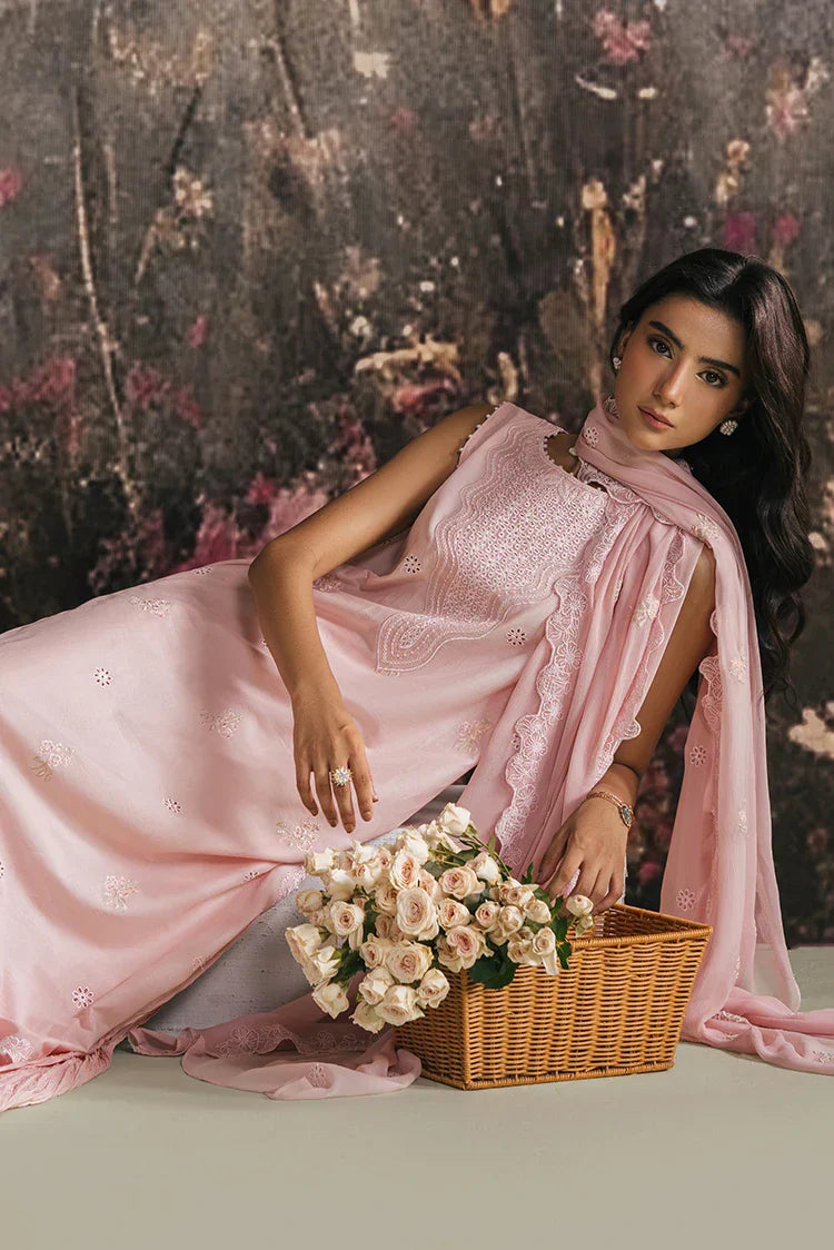 Picture of Cross Stitch - Embroidered Lawn Edit Vol 1 - Pink Blossom - Available at Raja Sahib