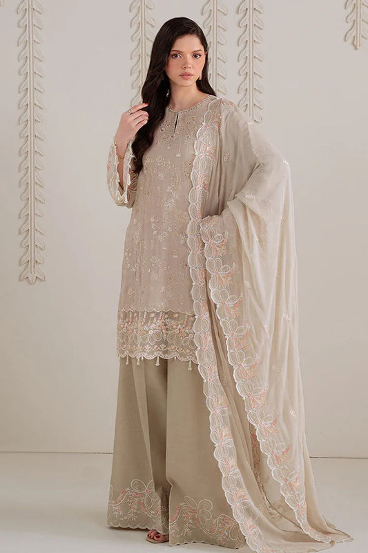Cross Stitch - 3 PC Silk Embroidered Suit - Meadow Mist