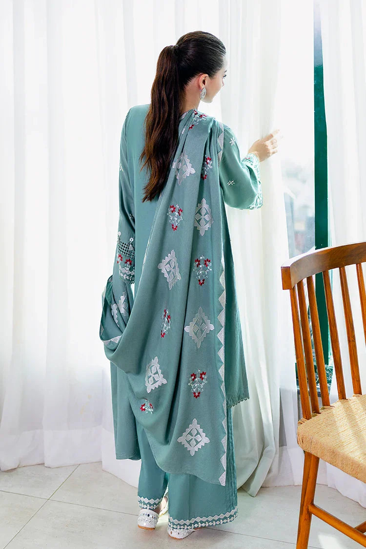 Picture of Cross Stitch - Premium Unstitched Cotton Satin - Sage Loom - Available at Raja Sahib