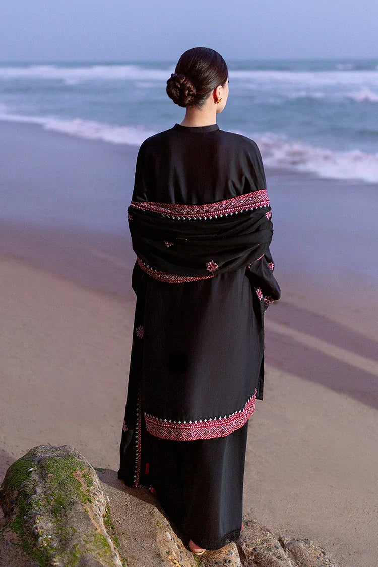 Picture of Cross Stitch - Premium Unstitched Cotton Satin - Raven Folk - Available at Raja Sahib