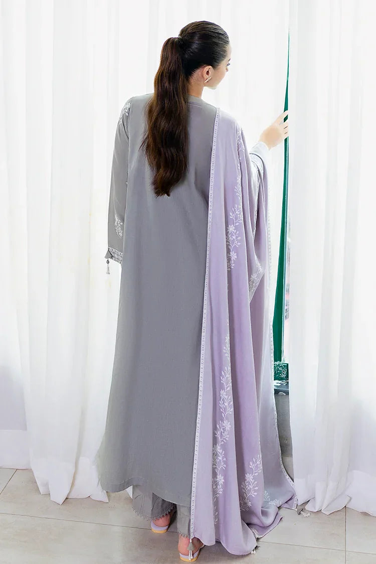 Picture of Cross Stitch - Premium Unstitched Cotton Satin - Ethereal Veil - Available at Raja Sahib