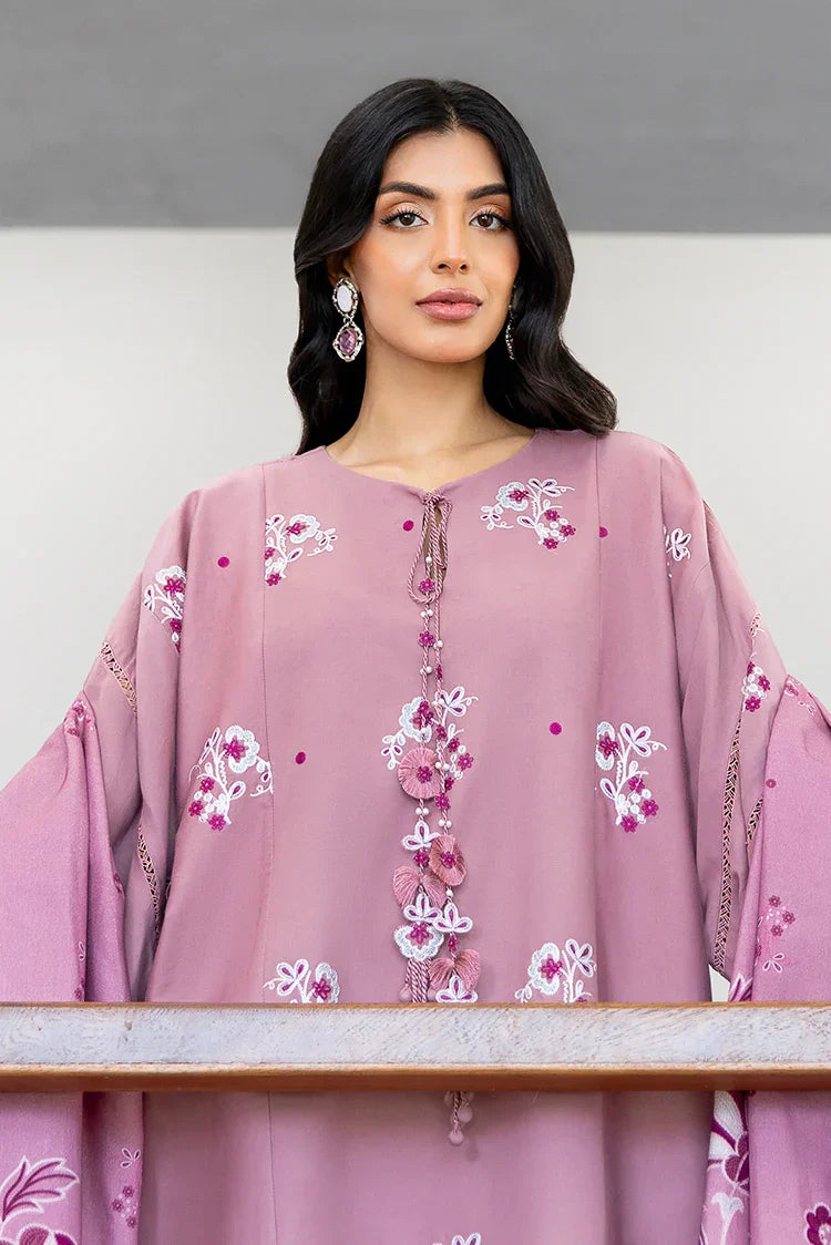 Picture of Cross Stitch - Premium Unstitched Cotton Satin - Antique Blush - Available at Raja Sahib