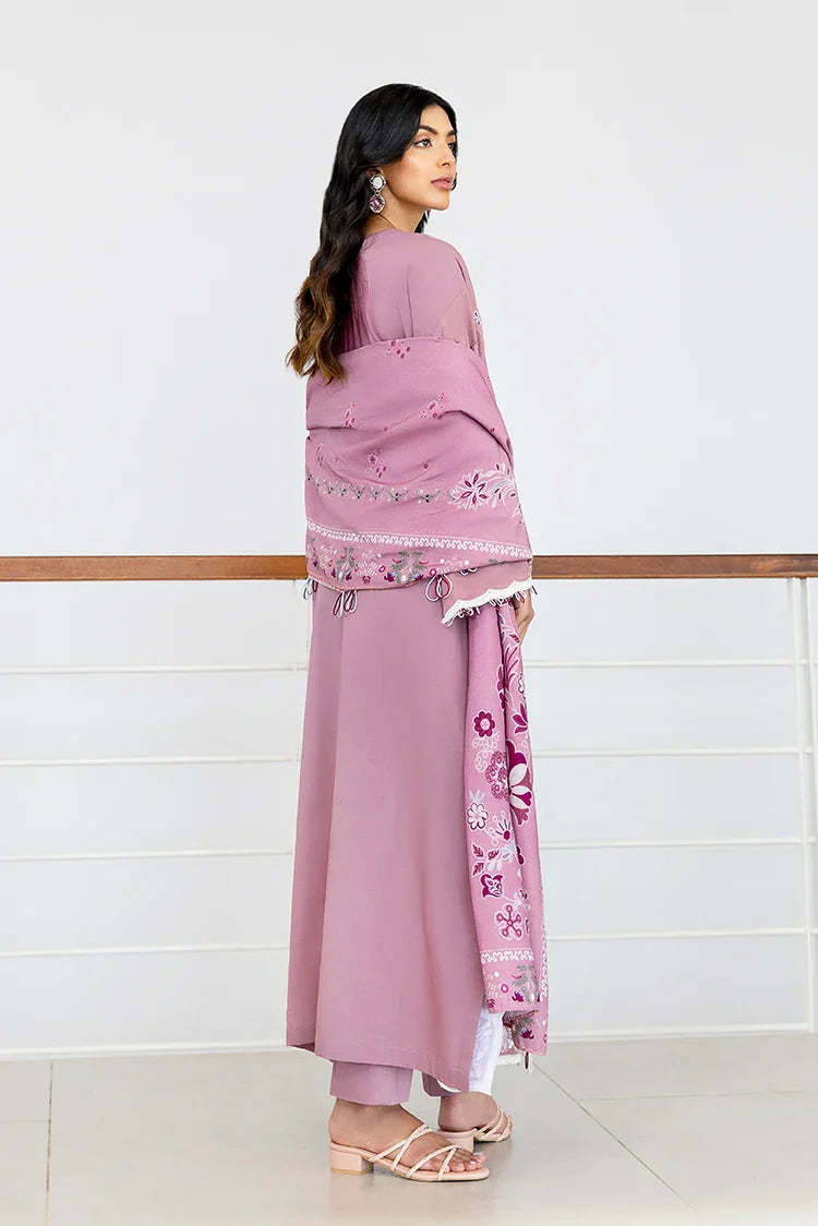 Picture of Cross Stitch - Premium Unstitched Cotton Satin - Antique Blush - Available at Raja Sahib