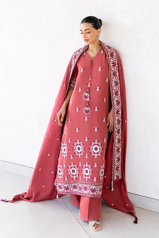Picture of Cross Stitch - Premium Unstitched Cotton Satin - Dusty Sunset - Available at Raja Sahib