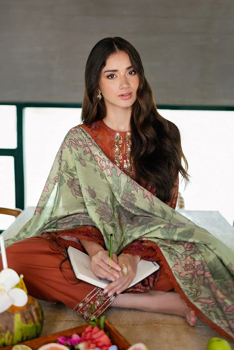 Picture of Cross Stitch - Premium Unstitched Cotton Satin - Autumn Glaze - Available at Raja Sahib