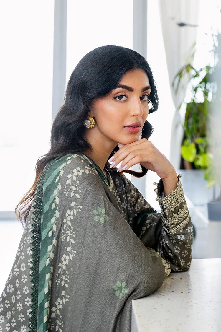 Picture of Cross Stitch - Premium Unstitched Cotton Satin - Forest Mist - Available at Raja Sahib